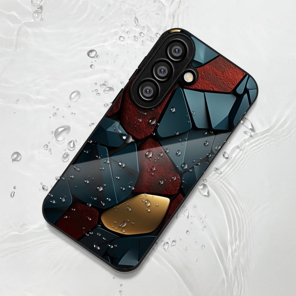 Samsung Galaxy A56 Premium Acrylic Shockproof Glass Back Case (GlowGems)