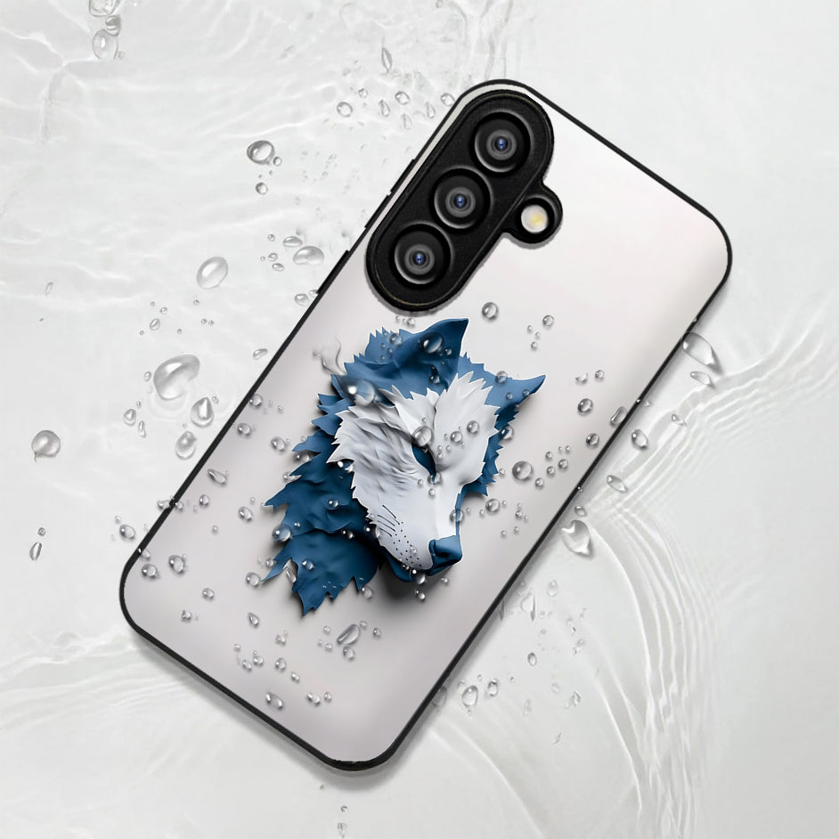 Samsung Galaxy A36 5G Premium Acrylic Shockproof Glass Back Case (Blue Wolf)