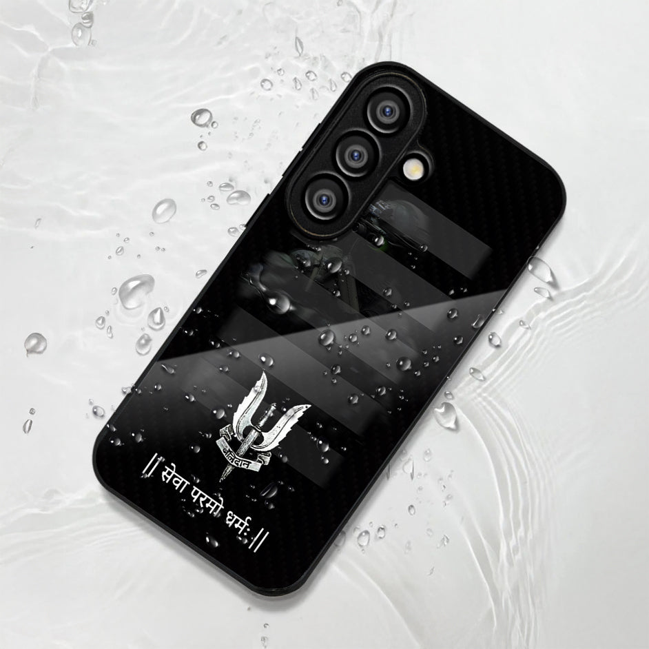 Samsung Galaxy A36 5G Premium Acrylic Shockproof Glass Back Case (Brave Guard)