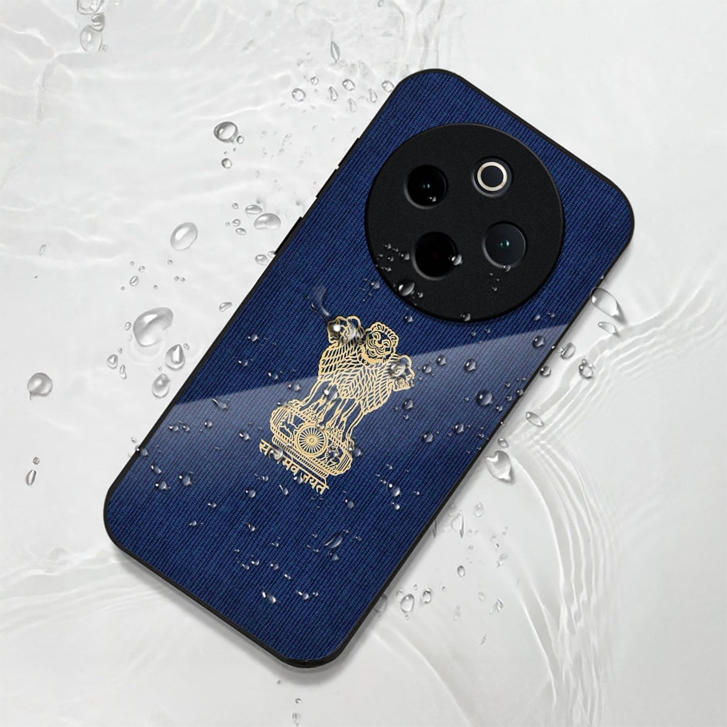 Vivo T4 5G Premium Acrylic Shockproof Glass Back Case (Nation Pride)