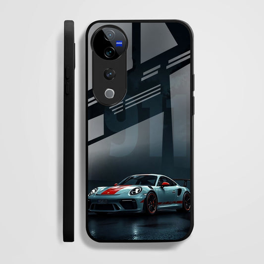 Vivo V40 Pro 5G Premium Acrylic Shockproof Glass Back Case (Turbo Drive)