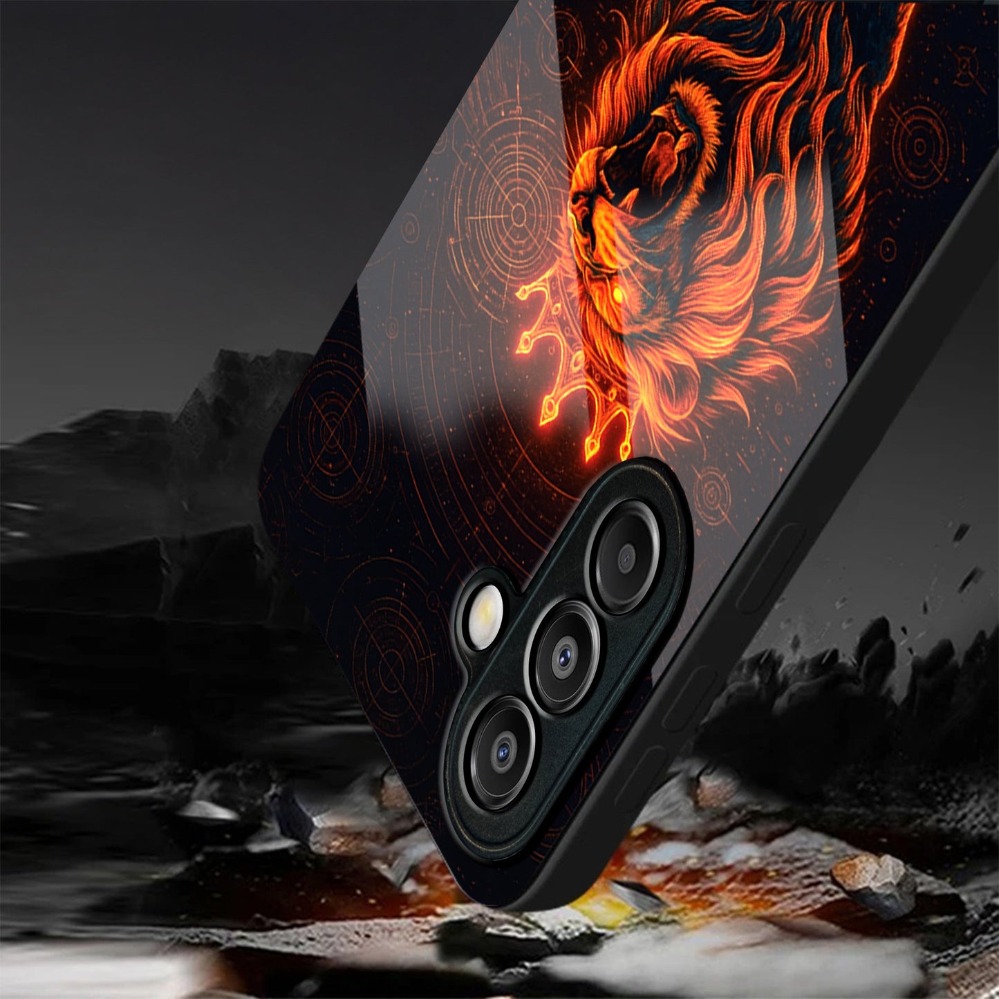 Samsung Galaxy A56 5G Premium Acrylic Shockproof Glass Back Case (King of Cosmos)