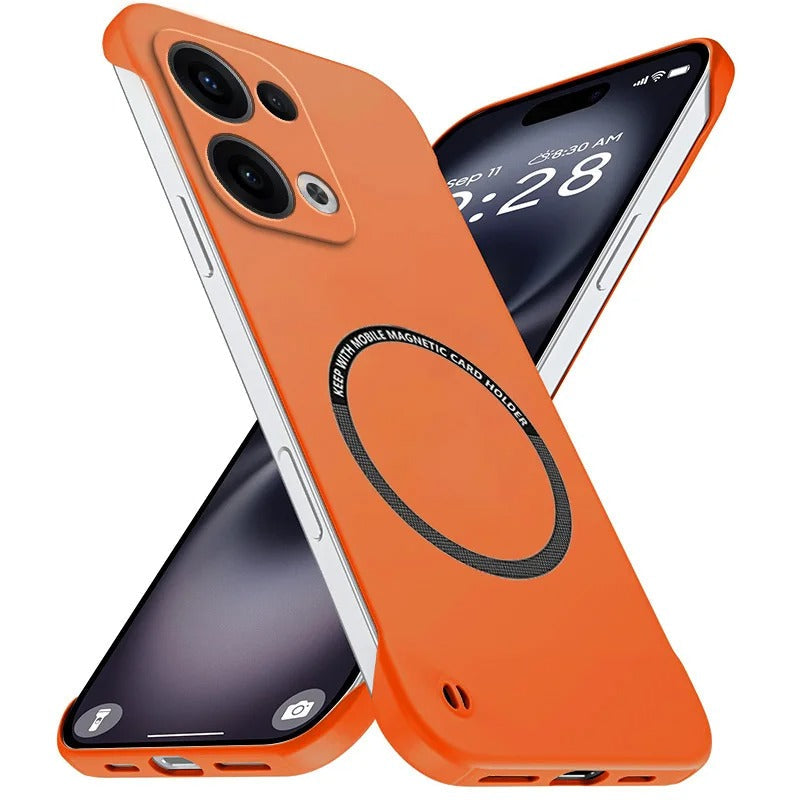 Oppo Reno13 5G Frameless Magnetic Wireless Charging Case — Ultra-Slim Clear MagSafe Compatible Cover