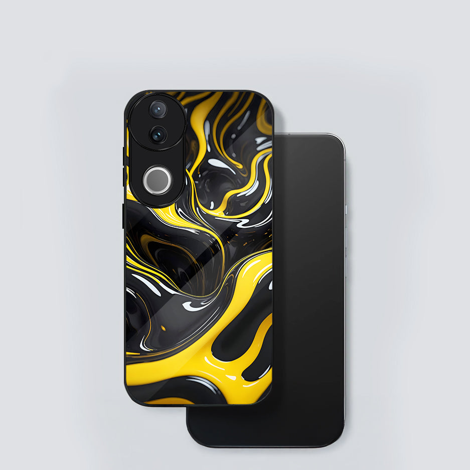 Vivo V50 5G Premium Acrylic Shockproof Glass Back Case (Liquid Armor)