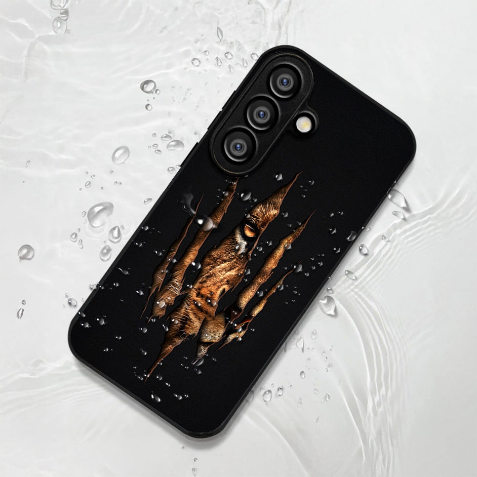 Samsung Galaxy A56 Premium Acrylic Shockproof Glass Back Case (Hidden Tiger)