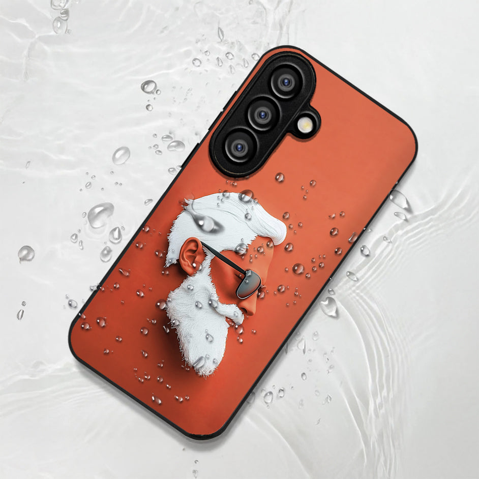 Samsung Galaxy A56 Premium Acrylic Shockproof Glass Back Case (Beard Boss)