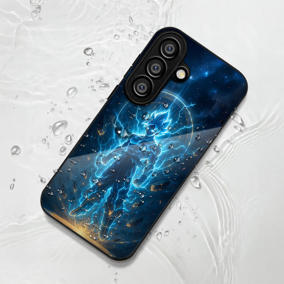 Samsung Galaxy A36 Premium Acrylic Shockproof Glass Back Case (Dark Elegance)