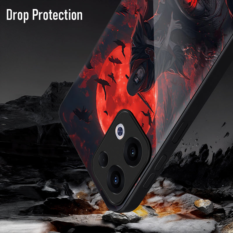 Oppo Reno 13 5G Premium Acrylic Shockproof Glass Back Case (Shadow Eye)