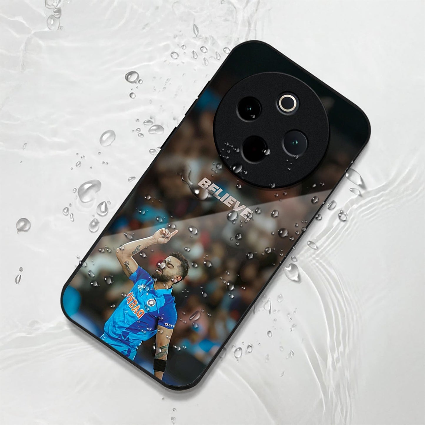 Vivo T4 5G Premium Acrylic Shockproof Glass Back Case (Virat Kohli)