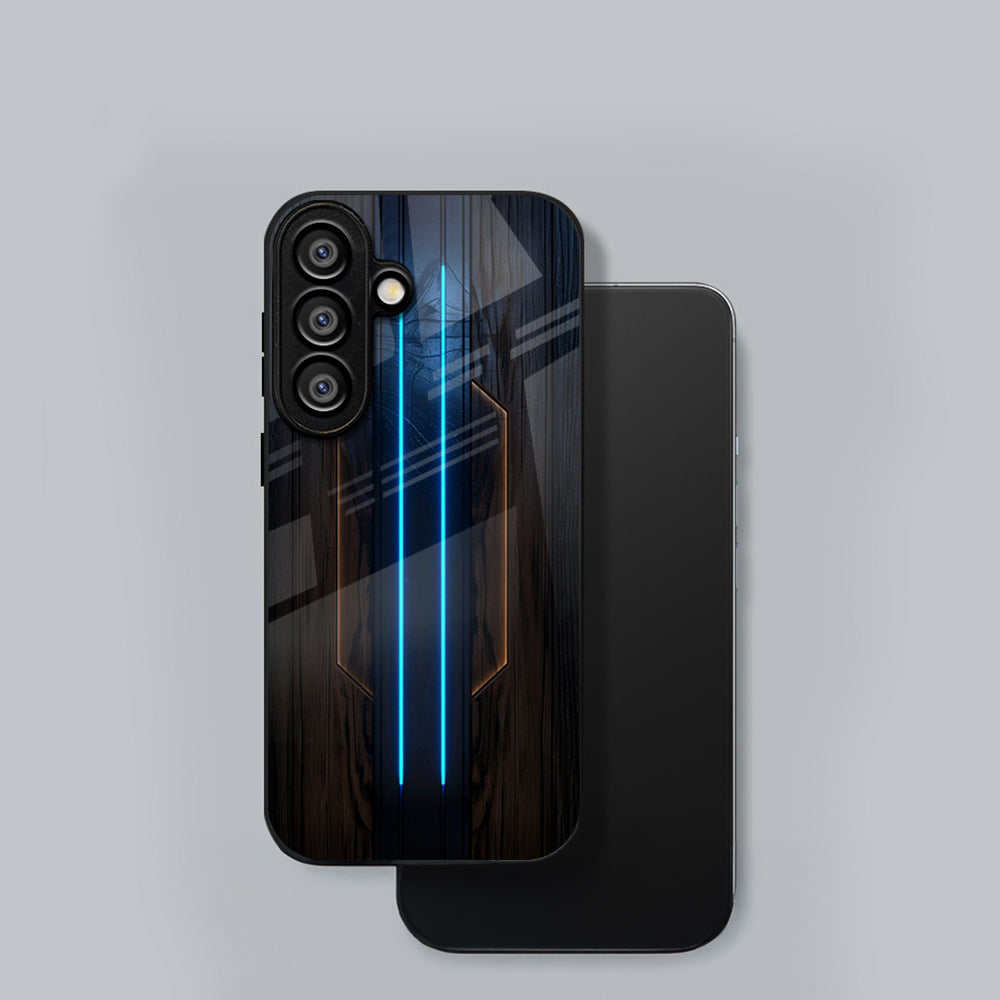 Samsung Galaxy A56 Premium Acrylic Shockproof Glass Back Case (Neon Glow)