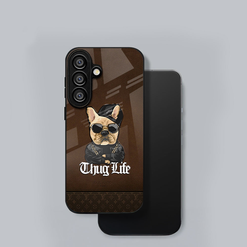 Samsung Galaxy A56 Premium Acrylic Shockproof Glass Back Case (Thug Life)