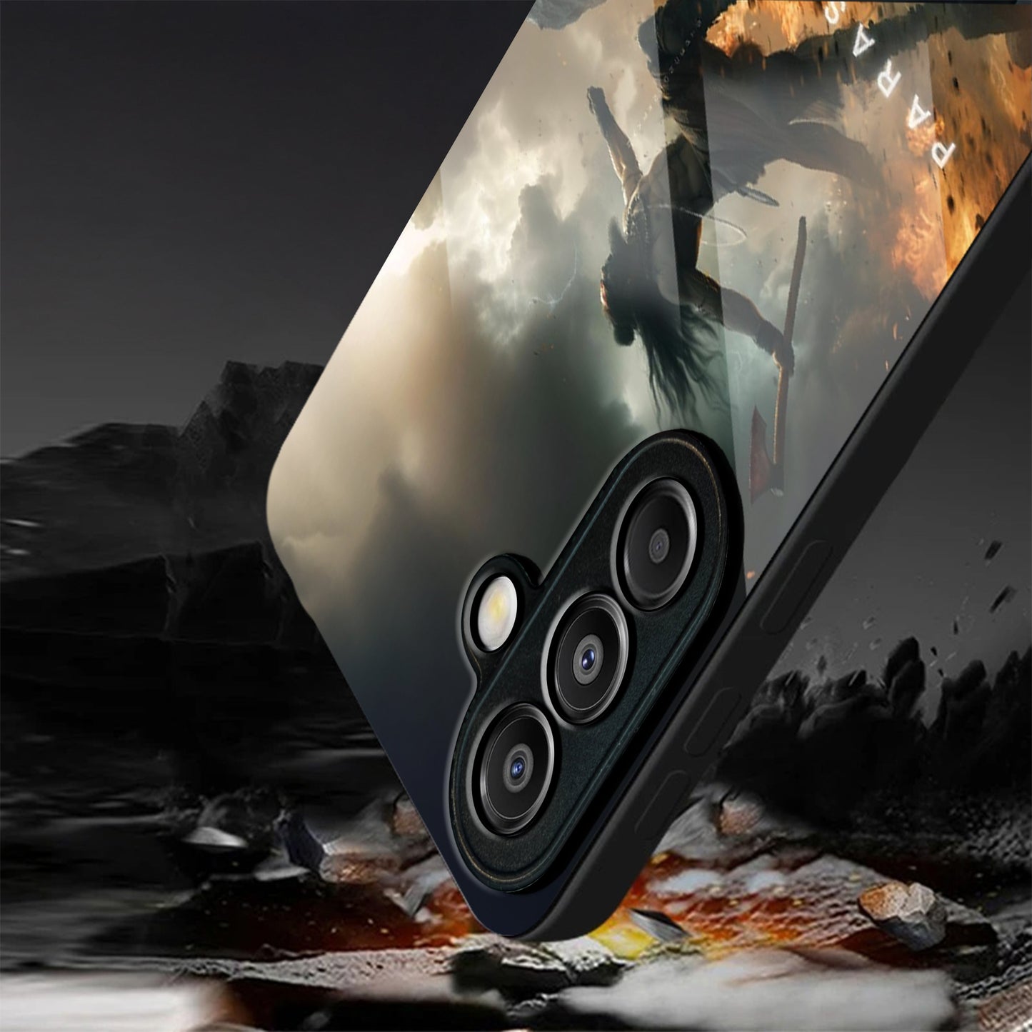 Samsung Galaxy A36 Premium Acrylic Shockproof Glass Back Case (AgniYodha)