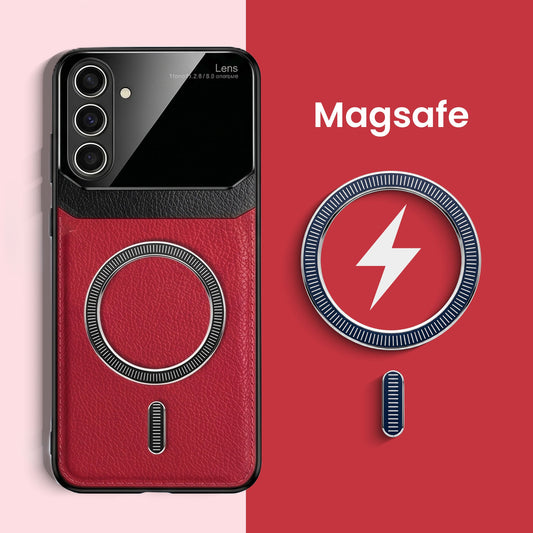 Samsung Galaxy A36 5G Premium Magsafe Magnetic Leather Lens Protective Case