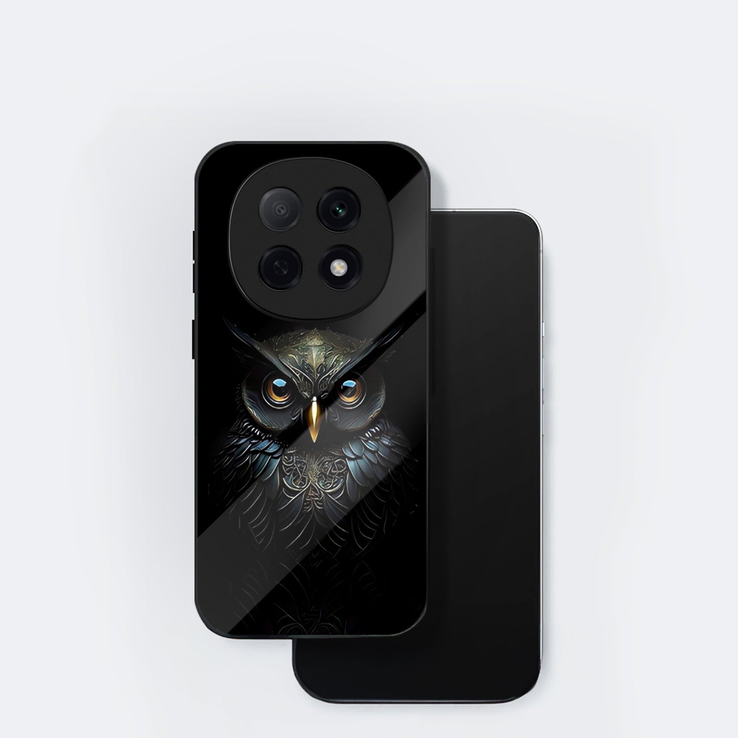 OPPO F29 Pro 5G Premium Acrylic Shockproof Glass Back Case (Midnight Owl)