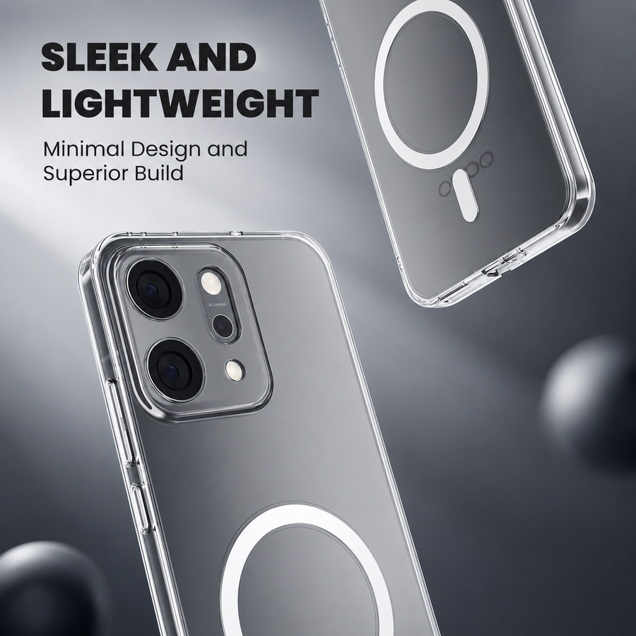 Oppo Reno 14 5G Clear Anti-Yellow MagSafe Protective Case