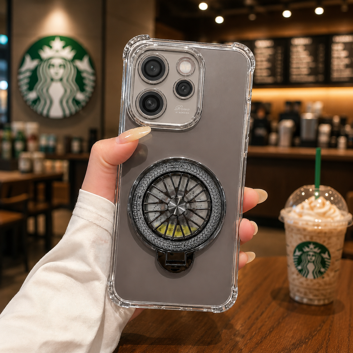 Oppo Reno 15 Pro Mini 5G Premium Stress Buster Wheel Rotating Shockproof Airbags Case