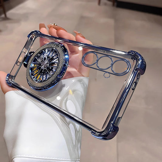 Samsung Galaxy A14 5G Premium Stress Buster Wheel Rotating Shockproof Airbags Case