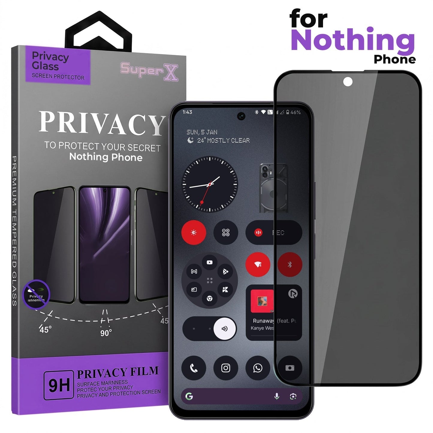 Nothing Phone 3a Pro 5G Luxury Four Corner Invincible Bracket Ring Stand Case