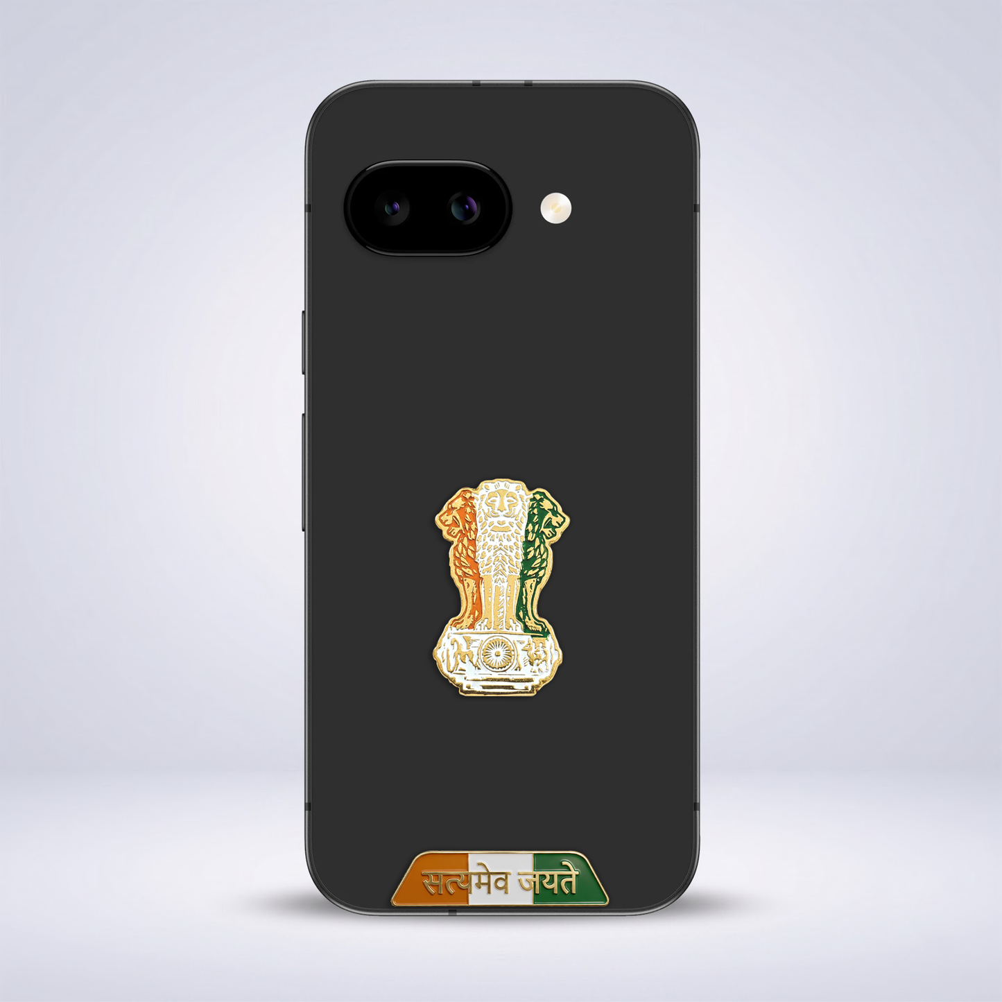 Google Pixel 9a 5G Compatible Satyamev Jayate 3D Metal Emblem Sticker