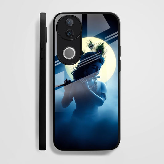 Vivo V50 5G Premium Acrylic Shockproof Glass Back Case (Midnight Krishna)