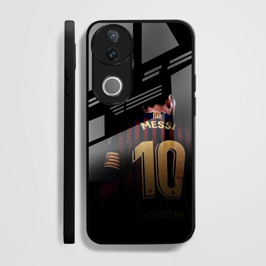 Vivo V50 5G Premium Acrylic Shockproof Glass Back Case (Messi)