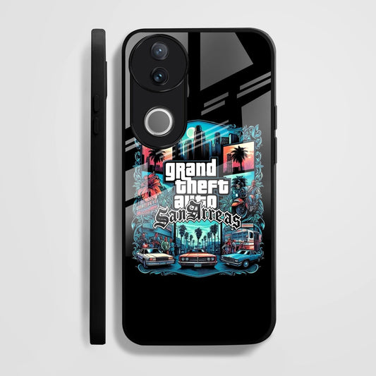 Vivo V50 5G Premium Acrylic Shockproof Glass Back Case (GTA)