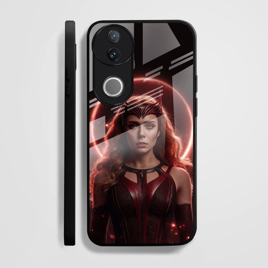 Vivo V50 5G Premium Acrylic Shockproof Glass Back Case (Scarlet Witch)