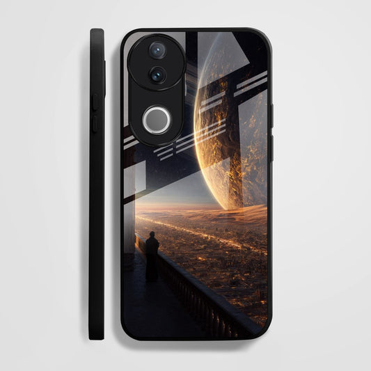 Vivo V50 5G Premium Acrylic Shockproof Glass Back Case (Aurion)