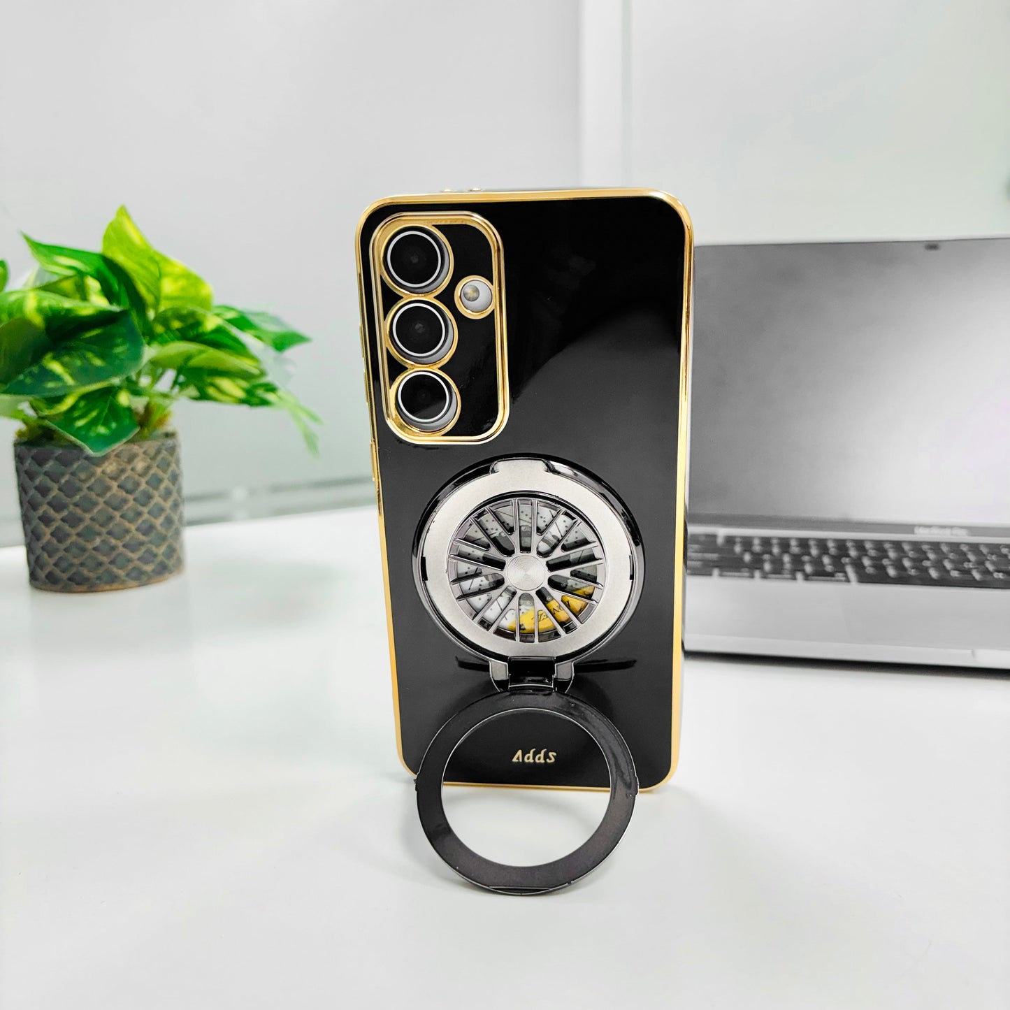 Samsung Galaxy A55 5G Best Selling Stress Buster Wheel Silicone Scratch Resistant Back Case