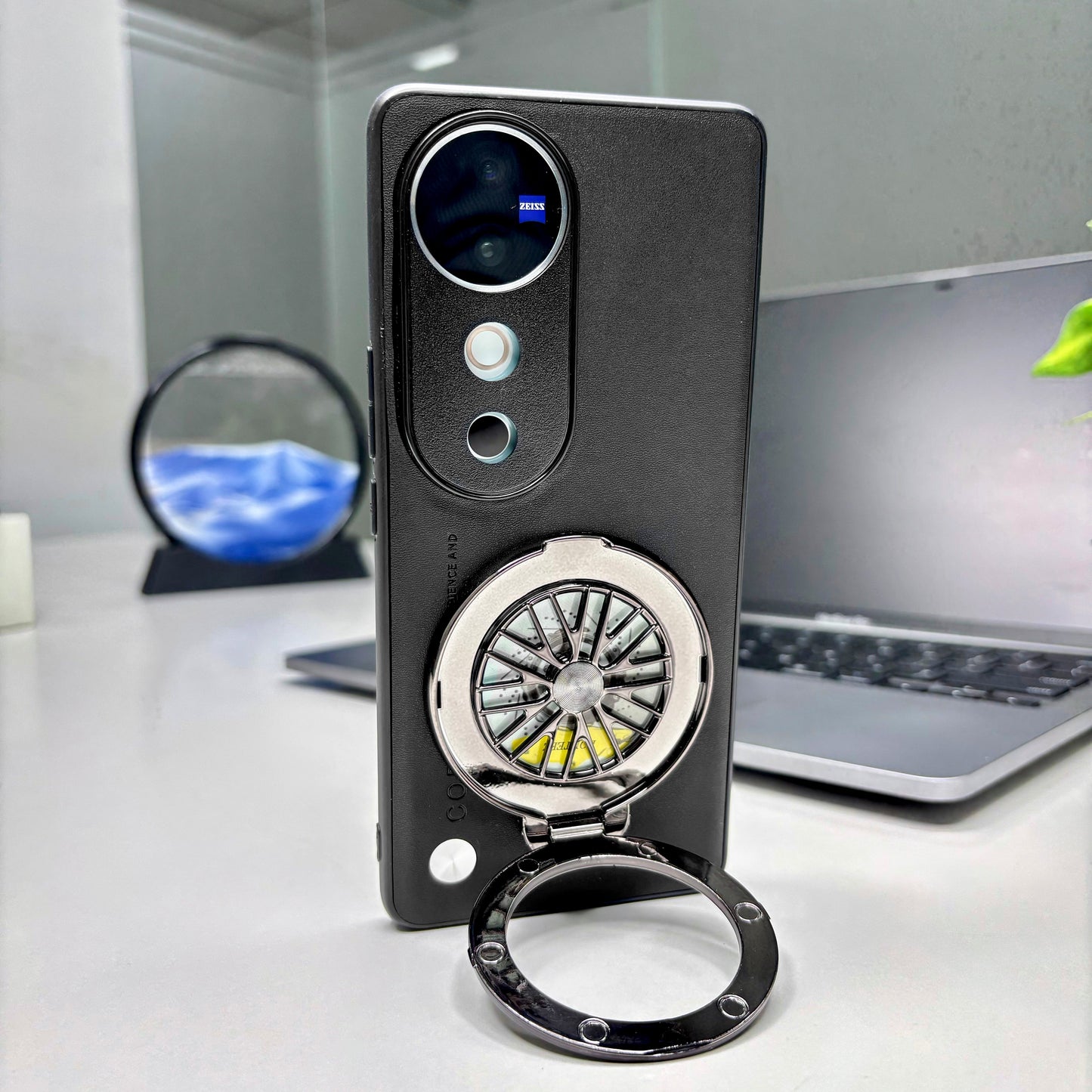 Vivo V40 5G Best Selling Stress Buster Wheel Soft Vegan Scratch Resistant Back Case