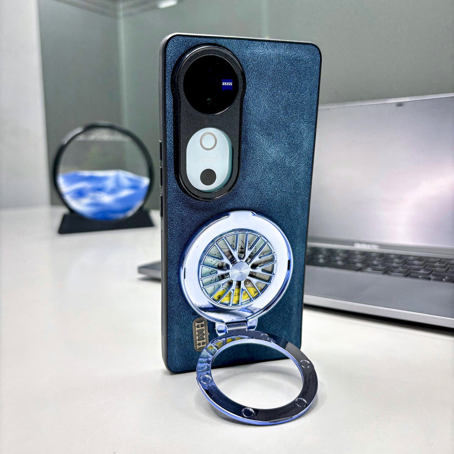 Vivo V40 5G Best Selling Stress Buster Wheel Skin Feel Scratch Resistant Back Case