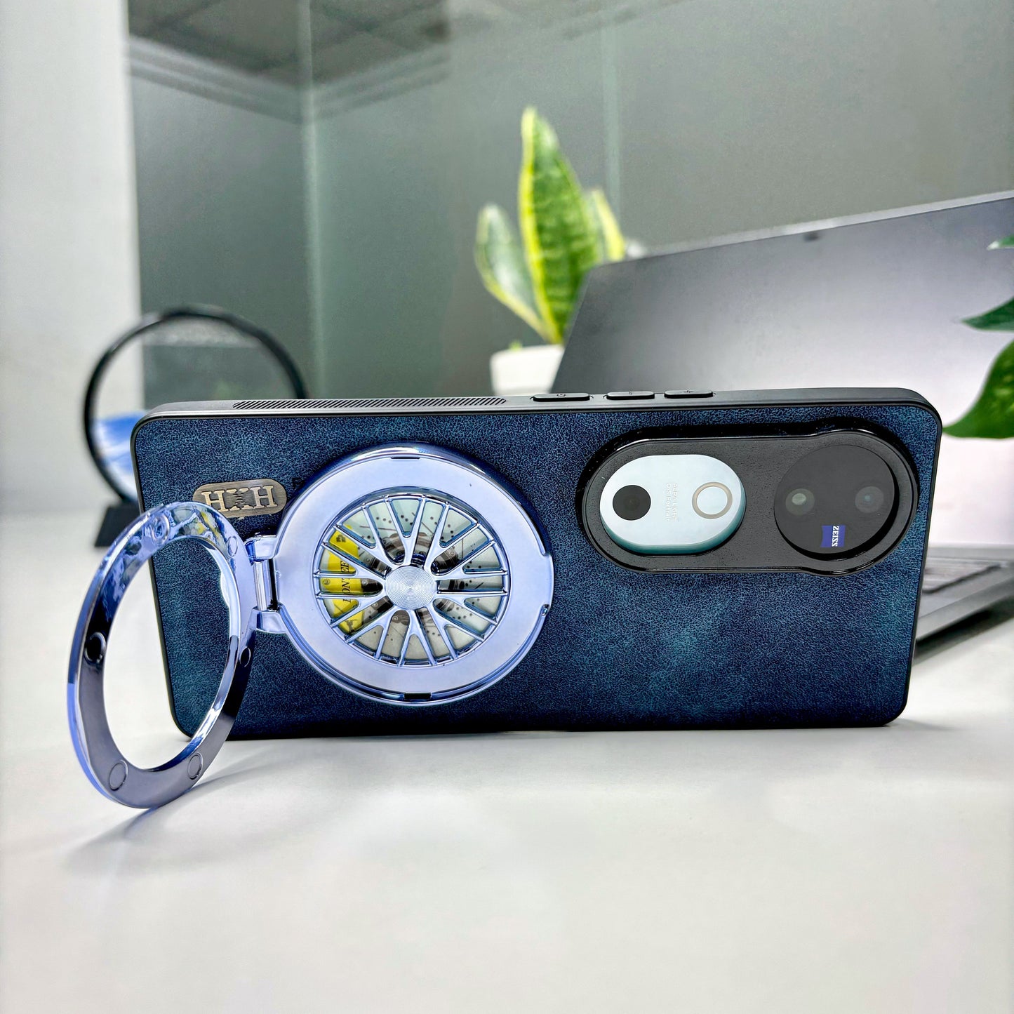 Vivo V40 5G Best Selling Stress Buster Wheel Skin Feel Scratch Resistant Back Case