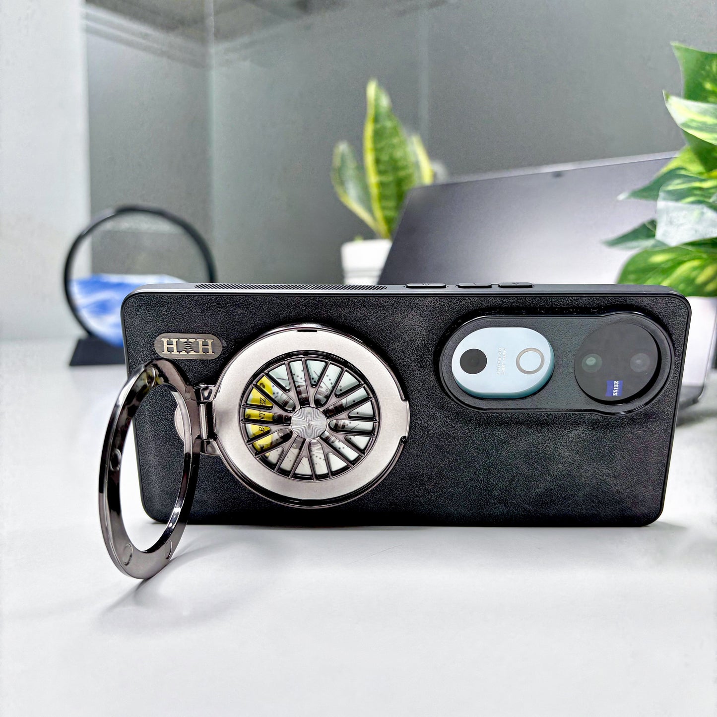 Vivo V40 5G Best Selling Stress Buster Wheel Skin Feel Scratch Resistant Back Case