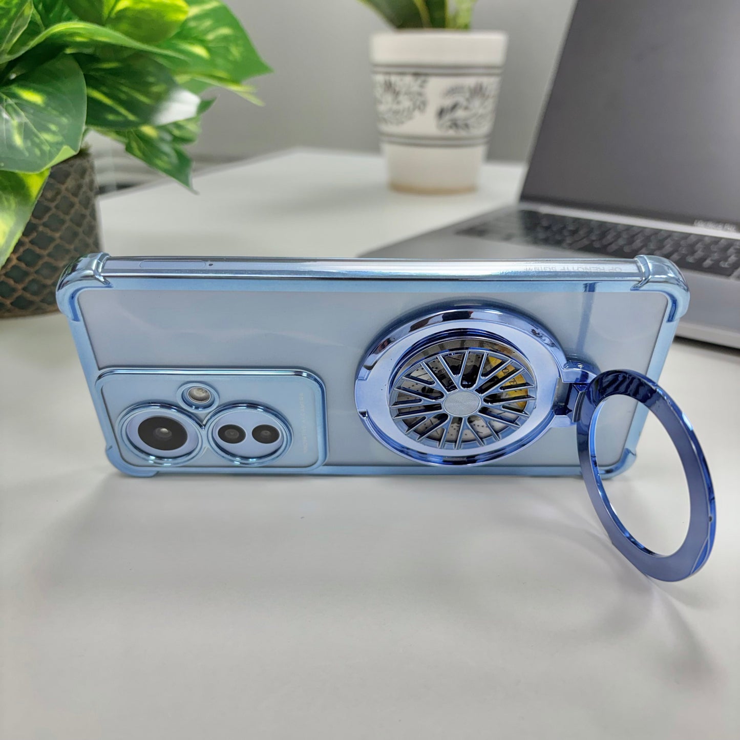 Oppo F25 Pro 5G Premium Stress Buster Wheel Rotating Shockproof Airbags Case