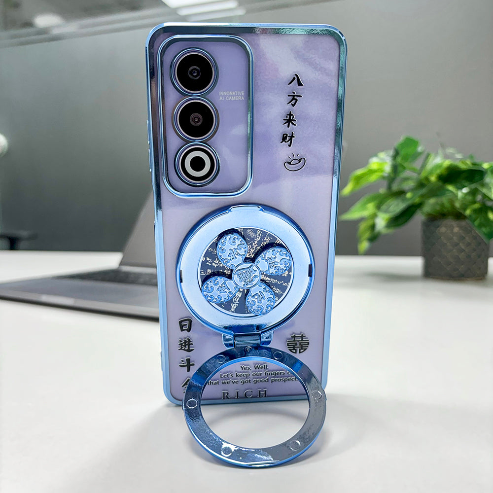 Oppo K12X (5G) Rich Manifestation Reflective Fidget Rotating Back Case