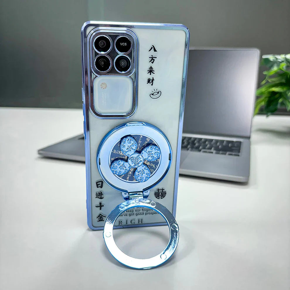 Vivo V30 Pro 5G Rich Manifestation Reflective Fidget Rotating Back Case