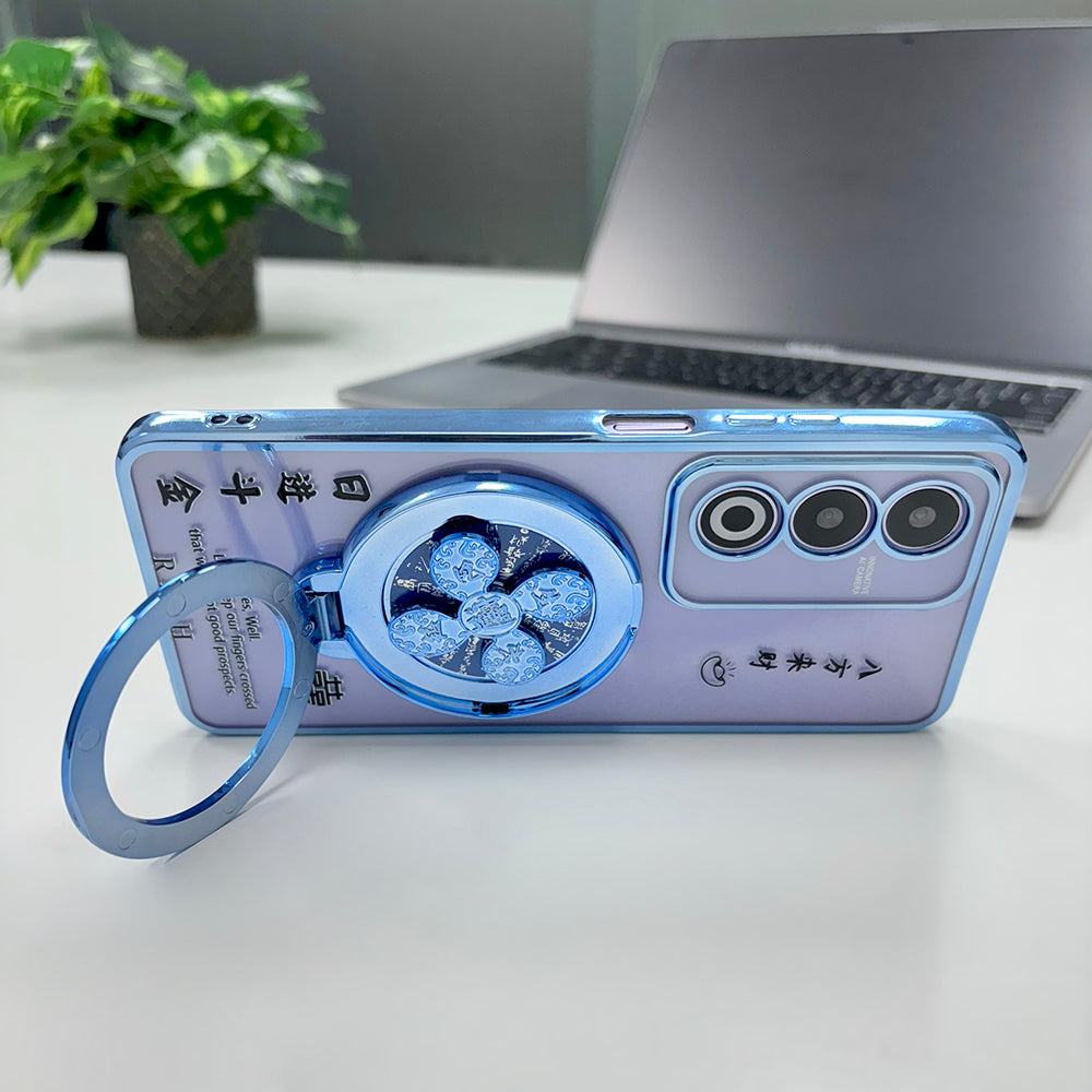 Oppo K12X (5G) Rich Manifestation Reflective Fidget Rotating Back Case