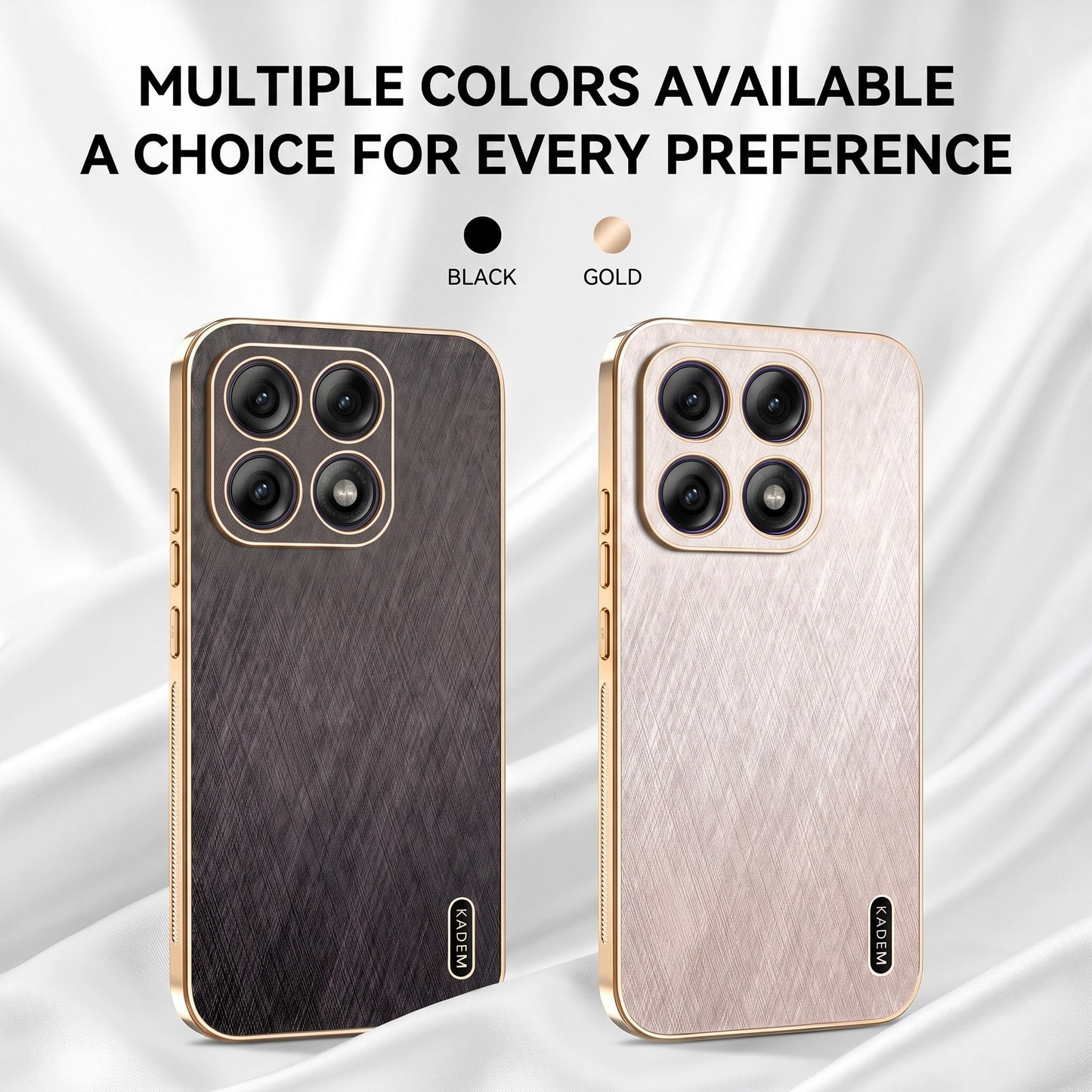 Motorola Edge 70 Pro 5G Premium Electroplated Frame Gold Thread Pattern Soft Case