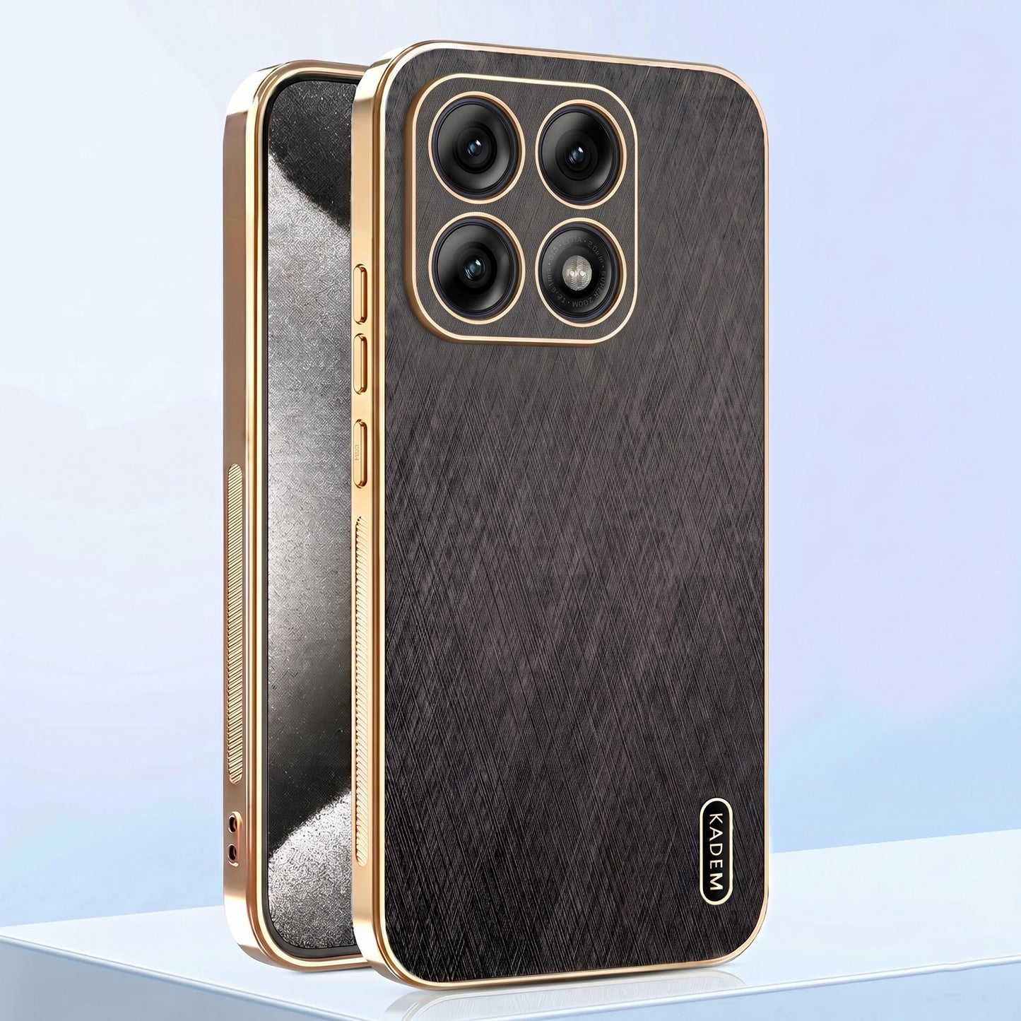 Motorola Edge 70 Pro 5G Premium Electroplated Frame Gold Thread Pattern Soft Case