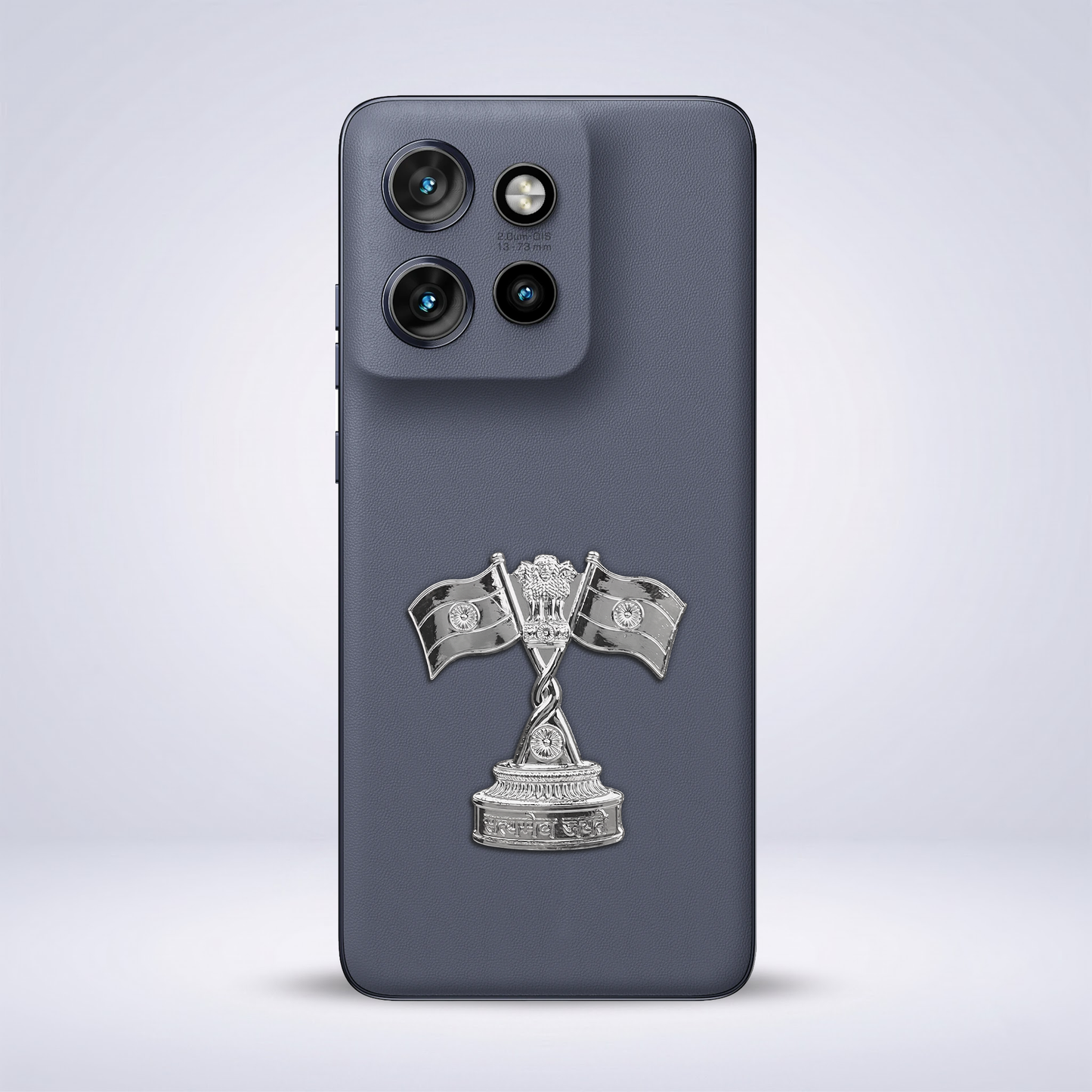 Motorola Edge 50 Neo 5G Compatible Satyamev Jayate 3D Metal Emblem Sticker