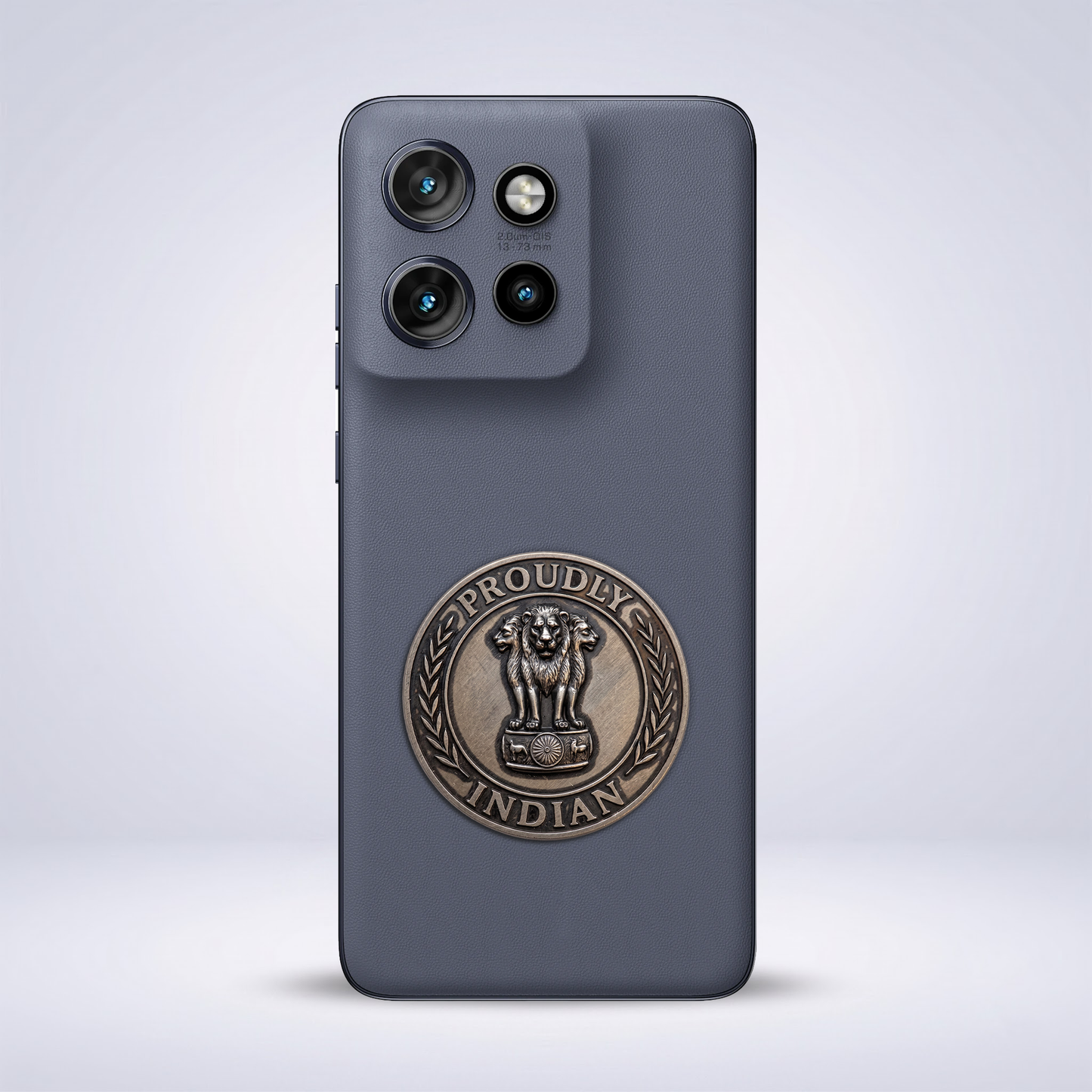 Motorola Edge 50 Neo 5G Compatible Satyamev Jayate 3D Metal Emblem Sticker
