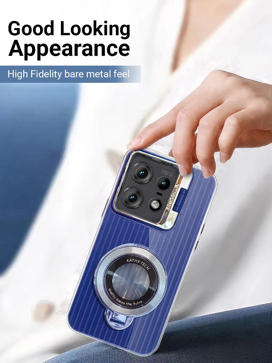 case with camera magnifier lens and rugged exterior