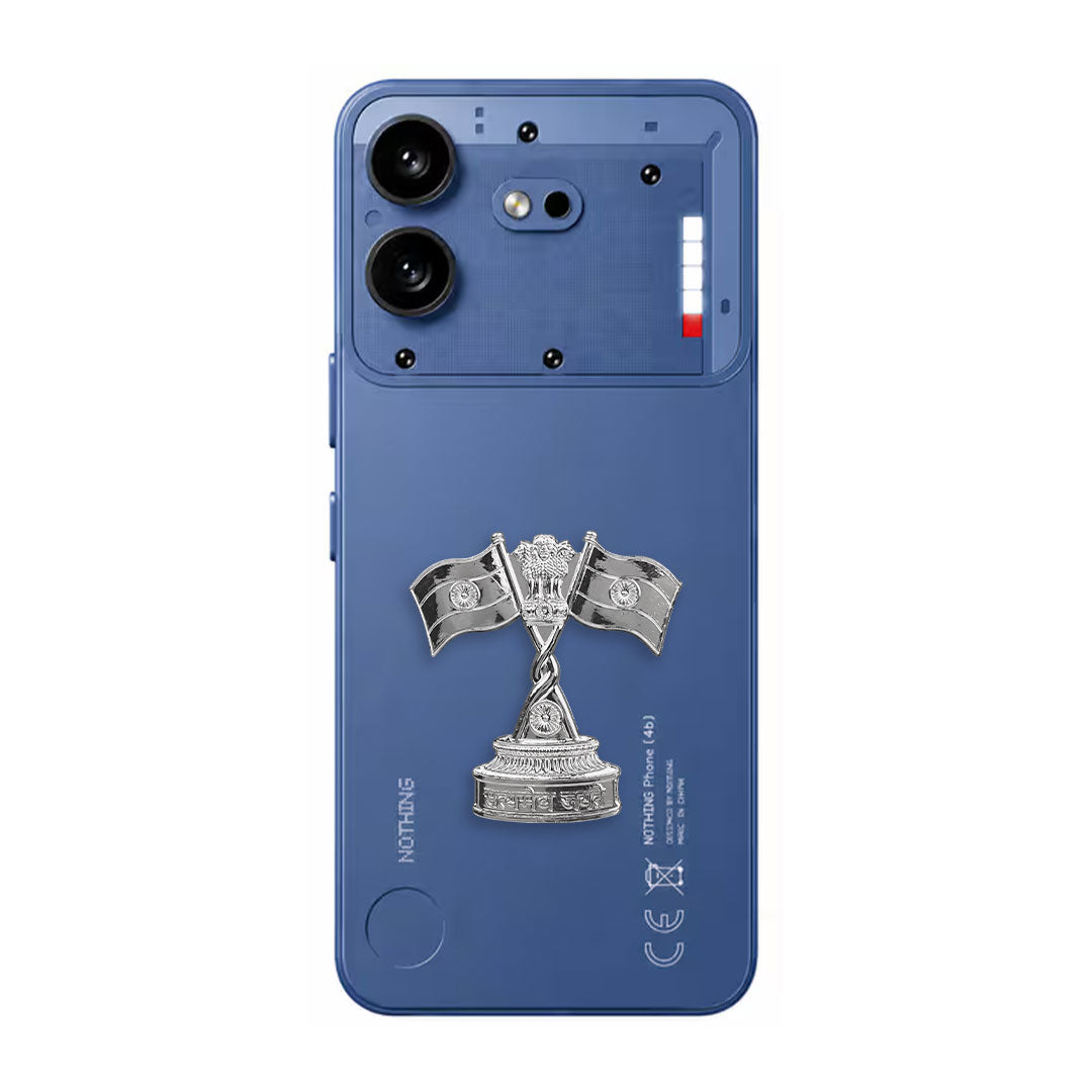 Nothing Phone 4b 5G Compatible Satyamev Jayate 3D Metal Emblem Sticker