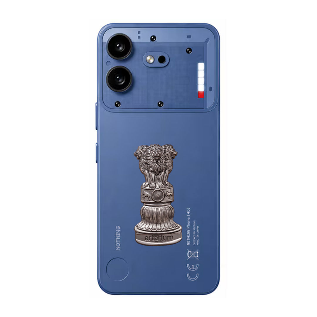 Nothing Phone 4b 5G Compatible Satyamev Jayate 3D Metal Emblem Sticker