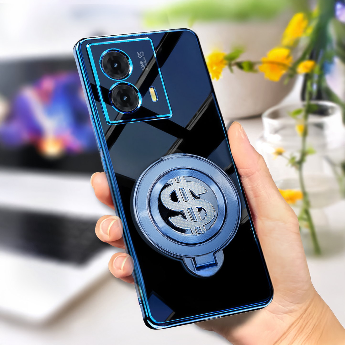 Motorola Moto G85 5G Electroplating Dollar Case