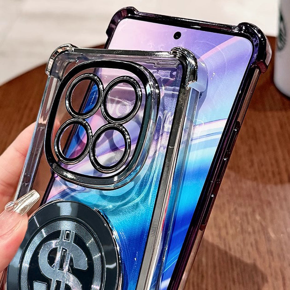 Oppo F29 Pro 5G Four Corner Airbags 100% Original Astro Money Magnet Rotating Dollar Case