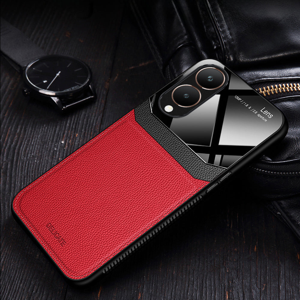 Vivo Y28 5G Premium Leather Lens Protective Case