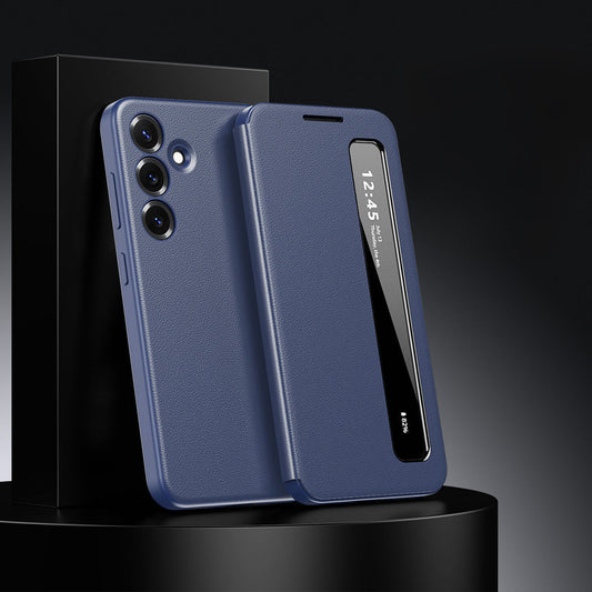 Samsung Galaxy A36 5G Smart Side Window Flip Leather Case