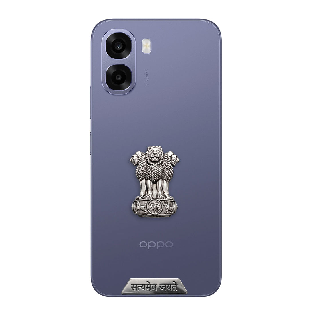 OPPO A6s 5G Compatible Satyamev Jayate 3D Metal Emblem Sticker