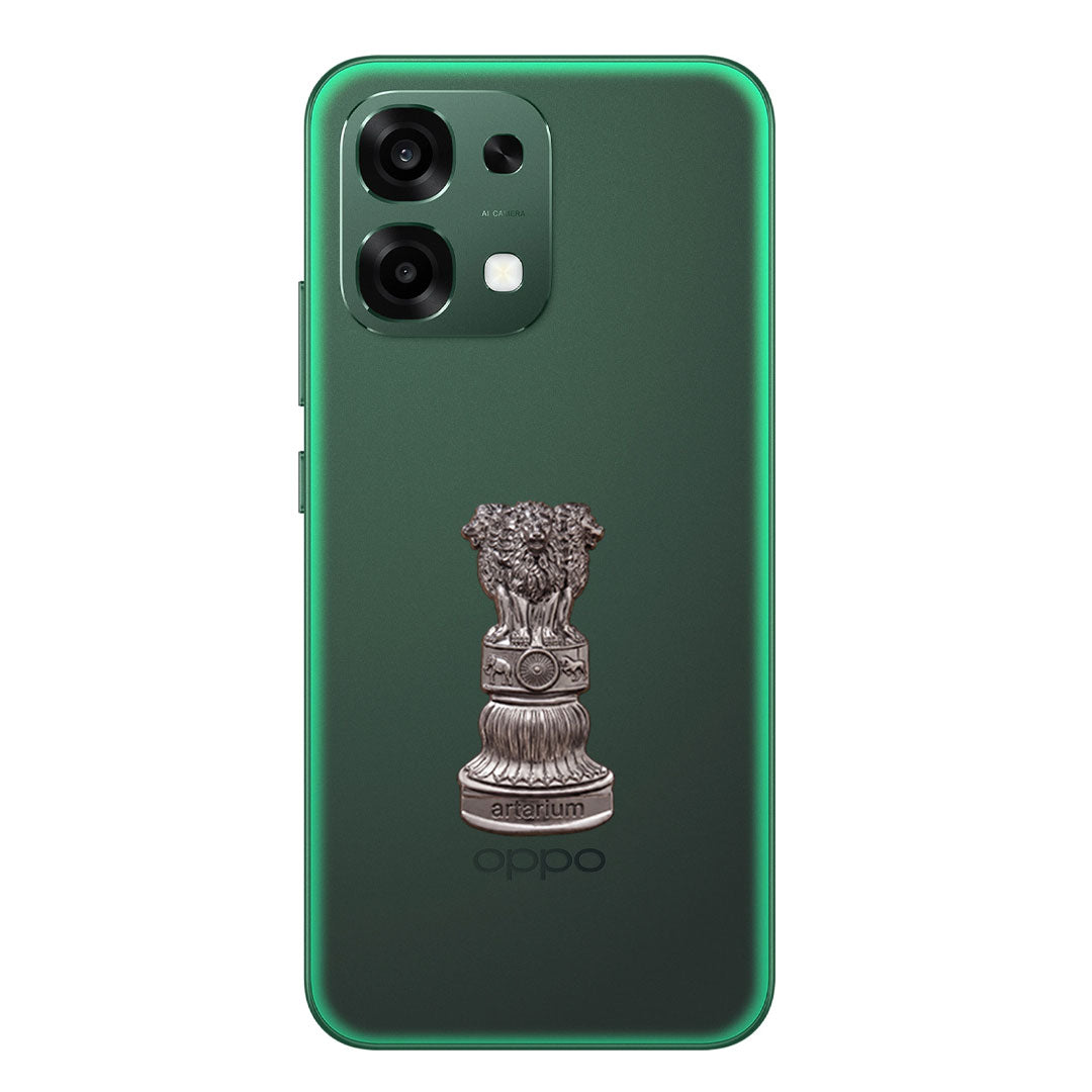 Oppo F33 5G Compatible Satyamev Jayate 3D Metal Emblem Sticker